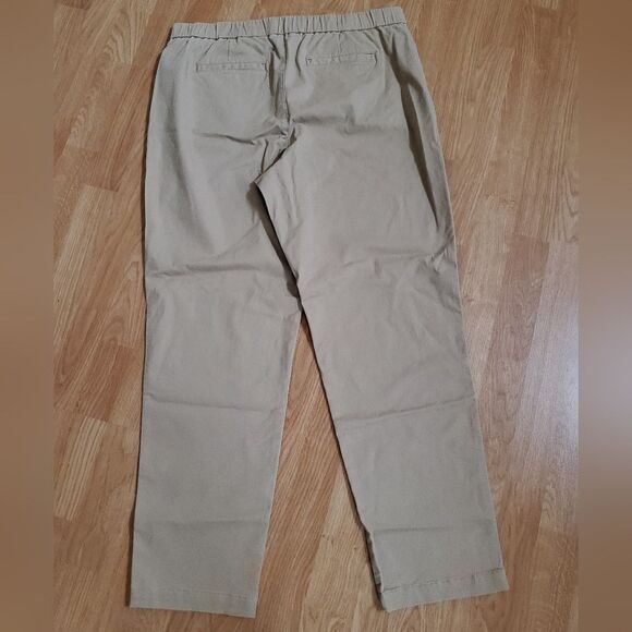 Lands' End Mid Rise Pull On Chino Ankle Pants 14T - Picture 6 of 14